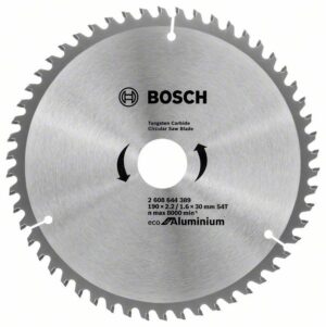 Panza de ferastrau circular Bosch Eco pentru aluminium 190x2.2/1.6x30 54T