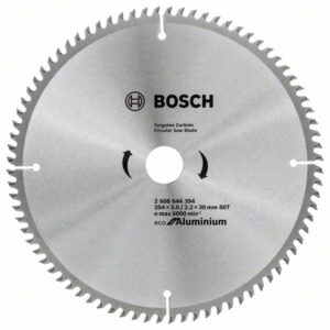 Panza de ferastrau circular Bosch Eco pentru Aluminium 254x3.0/2.2x30 80T