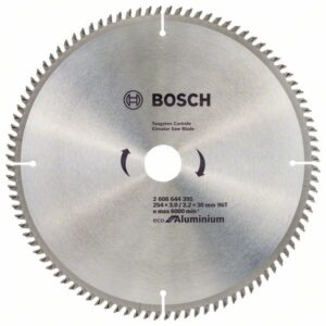 Panza fierastrau circular Bosch Eco pentru Aluminium 254x3.0/2.2x30 96T