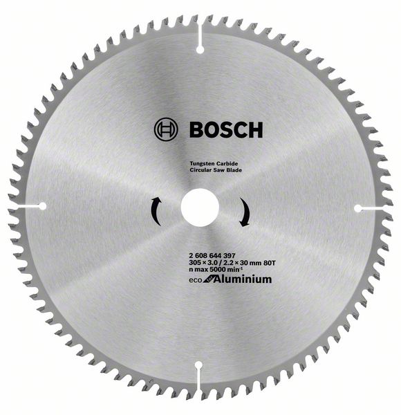 Panza de ferastrau circular Bosch Eco pentru Aluminium 305x3.0/2.2x30 80T Panza de ferastrau circular Bosch Eco pentru Aluminium 305x3.0/2.2x30 80T
