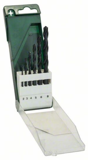 Set burghie Bosch pentru metal HSS-R, DIN 338, 6 buc.