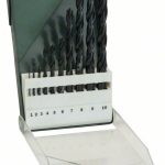 Set burghie Bosch pentru metal HSS-R, DIN 338, 10 buc.