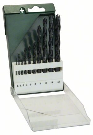 Set burghie Bosch pentru metal HSS-R, DIN 338, 10 buc.