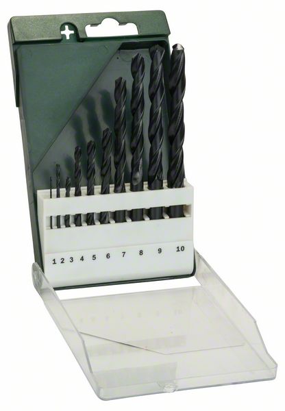 Set burghie Bosch pentru metal HSS-R, DIN 338, 10 buc. Set burghie Bosch pentru metal HSS-R, DIN 338, 10 buc.
