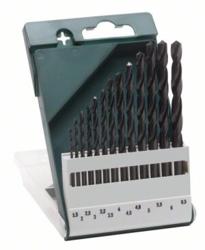 Set burghie Bosch pentru metal HSS-R, DIN 338, 13 buc.