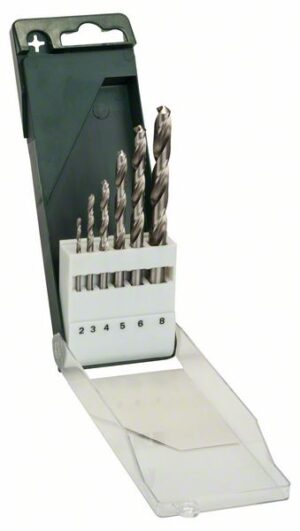 Set burghie Bosch pentru metal HSS-G, DIN 338, 6 buc.
