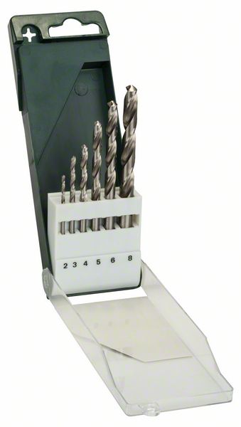 Set burghie Bosch pentru metal HSS-G, DIN 338, 6 buc. Set burghie Bosch pentru metal HSS-G, DIN 338, 6 buc.