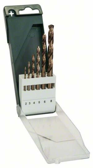 Set burghie Bosch pentru metal HSS-Co, DIN 338, 6 buc.