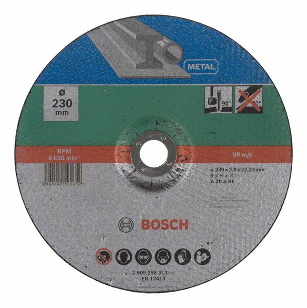 Disc de taiere cu degajare, metal D= 230 mm Disc de taiere cu degajare, metal D= 230 mm