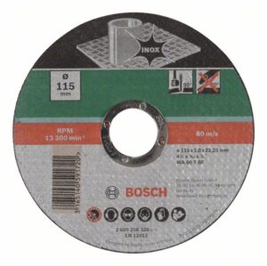 Disc de taiere, varianta dreapta, inox D= 115 mm; grosime= 1,0 mm