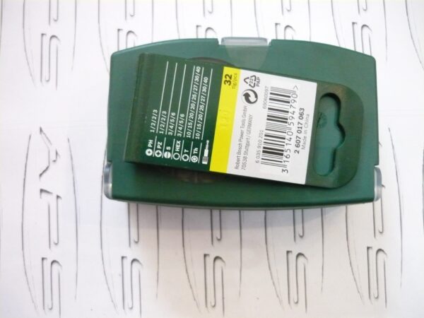 Set de 32 capete de surubelnita verde Bosch