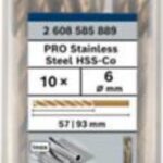 Burghiu pentru metal 6x57x93 mm set 10 buc