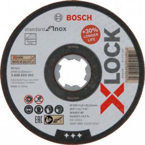 Disc taiere inox X-Lock standard 125x1.6 mm Disc taiere inox X-Lock standard 125x1.6 mm