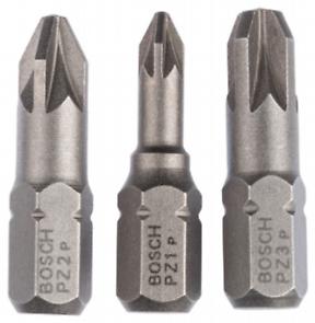 Biti Extra Hard set 3 bucati PZ1 PZ2 PZ3 25 mm Biti Extra Hard set 3 bucati PZ1 PZ2 PZ3 25 mm