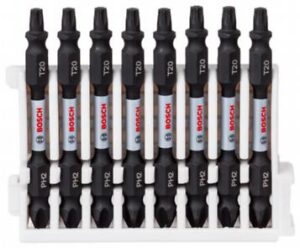 Biti cu 2 capete Impact Control 65 mm PH2 T20 set 8 bucati