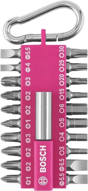 Biti cu carabina 21 bucati suport fuchsia