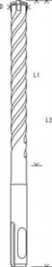 Burghiu SDS plus-5X 18 x 150 x 200 mm