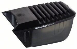 Recipient cu filtru pentru praf (negru)
