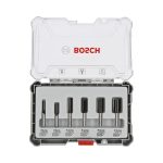 Set freze de profilat canturi 6 buc. freze drepte tija 1/4"