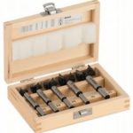 Caseta set 5 burghie lemn balamale 15-30 mm