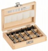 Caseta set 5 burghie lemn balamale 15-30 mm
