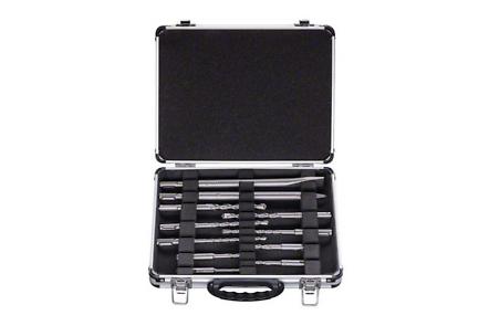 Set SDS-Plus 9 burghie 2 dalti cutie metal Set SDS-Plus 9 burghie 2 dalti cutie metal