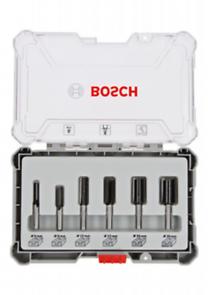 Set freze de profilat canturi 6 buc. freze drepte tija 8 mm Set freze de profilat canturi 6 buc. freze drepte tija 8 mm