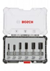 Set freze de profilat canturi 6 buc. freze drepte tija 6 mm