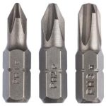 Set mixt 3 biti S PH PZ 25 mm