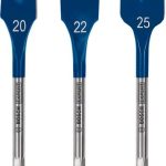 Set de burghie plate EXPERT Self Cut Speed, 20/22/25 mm, 3 buc.