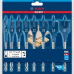 Set de burghie plate EXPERT Self Cut Speed, 12/16/18/20/22/25/28/32 mm, 8 buc.