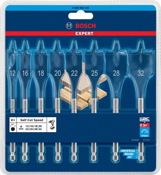 2608900335_bo_pro_p_f_1_2335810 Set de burghie plate EXPERT Self Cut Speed, 12/16/18/20/22/25/28/32 mm, 8 buc. - imagine 1