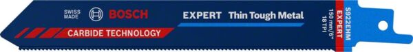 2608900360_bo_pro_u_f_1_2345153 Panze de ferastrau sabie S 922 EHM EXPERT Thin Tough Metal, 1 buc. - imagine 1