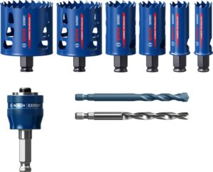 Set carote EXPERT materiale dure, 22/25/35/51/60/68 mm 9 buc.