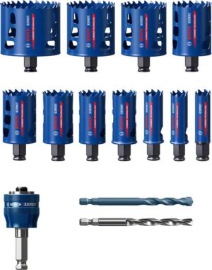 Set carote 14 bucati EXPERT materiale dure, 20/22/25/32/35/40/44/51/60/64/76 mm