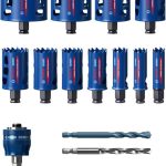 Set carote 14 bucati EXPERT materiale dure, 20/22/25/32/35/40/44/51/60/68/76 mm