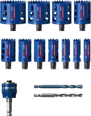 Set carote 14 bucati EXPERT materiale dure, 20/22/25/32/35/40/44/51/60/68/76 mm