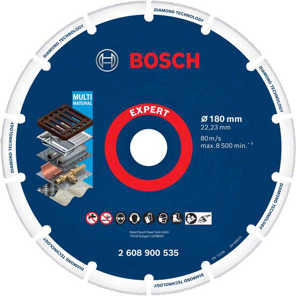 2608900535_bo_pro_u_f_1_2275059 Disc de taiere EXPERT Diamond Metal Wheel, 180 x 22,23 mm - imagine 1