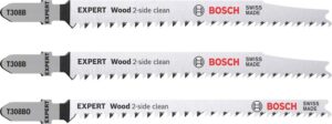 Set de 3 Panze de ferastrau vertical T308B/BO EXPERT lemn 2-side clean
