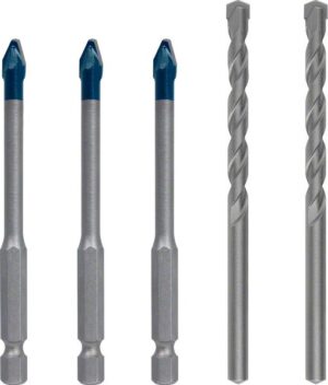 Set mixt de burghie HEX-9 EXPERT ceramica dura, 6 mm, 5 buc.