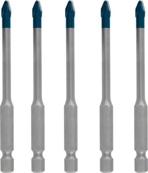 Set de burghie pentru tigle pentru acoperis HEX-9 EXPERT ceramica dura, 5 mm, 5 buc.