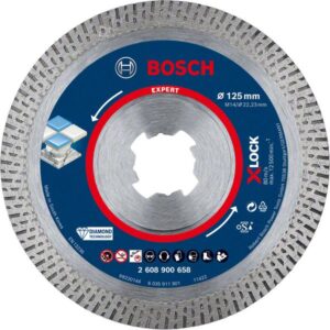 Disc de taiere diamantat EXPERT ceramica dura X-LOCK, 125 x 22,23 x 1,4 x 10 mm