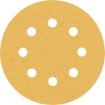 Smirghel EXPERT C470 cu 8 orificii pentru slefuitoare orbitale cu excentric 115 mm, G 80, 5 buc.