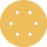 Hartie abraziva EXPERT C470 cu 6 orificii pentru slefuitoare orbitale cu excentric 150 mm, G 120, 5 buc.