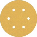 Smirghel EXPERT C470 cu 6 orificii pentru slefuitoare orbitale cu excentric 150 mm, G 180, 5 buc.