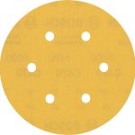 Smirghel EXPERT C470 cu 6 orificii pentru slefuitoare orbitale cu excentric 150 mm, G 400, 5 buc.