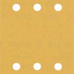 Hartie abraziva EXPERT C470 cu 6 orificii pentru slefuitoare orbitale, 115 x 107 mm, G 180, 10 buc.