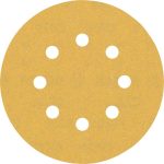 Smirghel EXPERT C470 cu 8 orificii pentru slefuitoare orbitale cu excentric 125 mm, G 180, 50 buc.