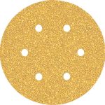 Smirghel EXPERT C470 cu 6 orificii pentru slefuitoare orbitale cu excentric 150 mm, G 40, 50 buc.
