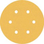 Smirghel EXPERT C470 cu 6 orificii pentru slefuitoare orbitale cu excentric 150 mm, G 120, 50 buc.